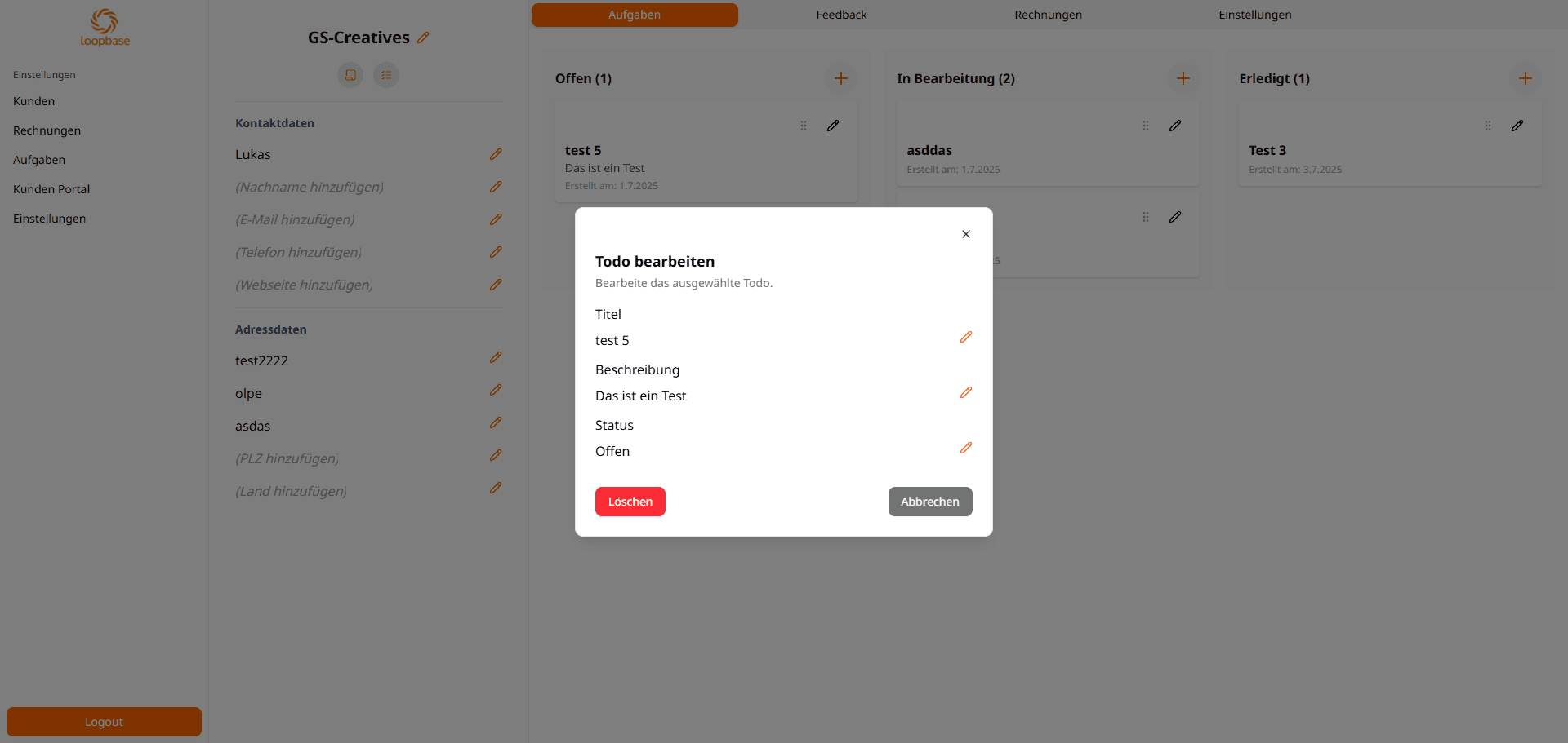 Feedback Chat Preview